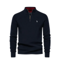Suéter Polo Ziper Confort